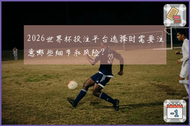 2026世界杯投注平台选择时需要注意哪些细节和风险？