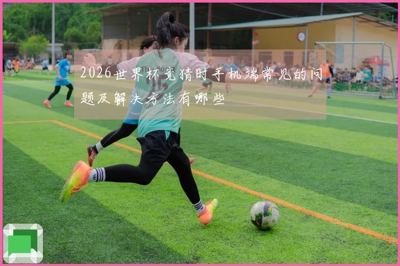 2026世界杯竞猜时手机端常见的问题及解决方法有哪些